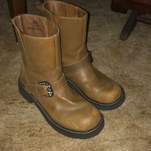 Roper Boot, tan boots with embellished ankle strap